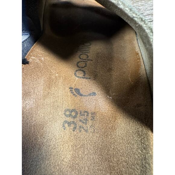 Papillio by Birkenstock Namica wedge sandal in washed metallic suede Women’s 38 - Picture 8 of 9